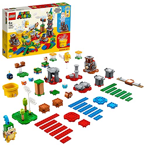 LEGO 71380 Super Mario Set de Creación: Tu Propia Aventura, Juguete de Construcción para Niños +6 años con 4 Mini Figuras