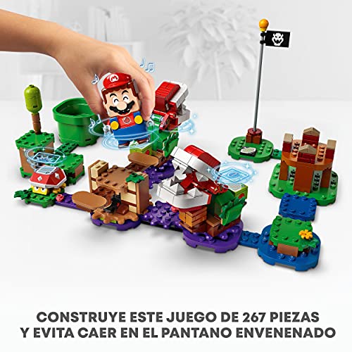 LEGO 71382 Super Mario Set de Expansión: Desafío Desconcertante de Las Plantas Piraña, Set de Construcción con Figura de Pinchón