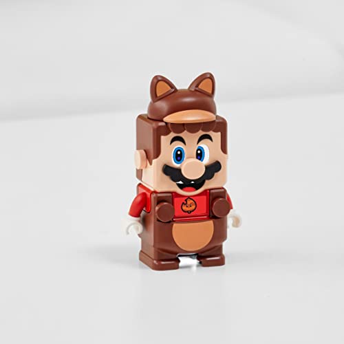 LEGO 71385 Super Mario Pack Potenciador: Mario Tanuki, Set de Expansión con Traje Interactivo