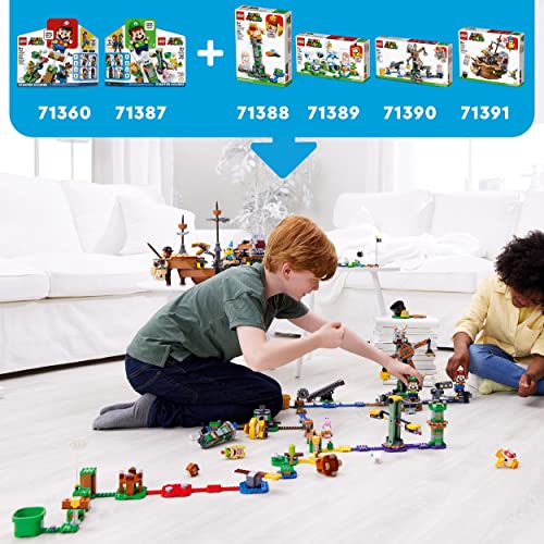 LEGO 71388 Super Mario Set de Expansión: Torre bamboleante del Hermano Sumo Jefe, Juguete de Construcción para Niños