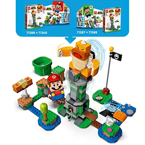 LEGO 71388 Super Mario Set de Expansión: Torre bamboleante del Hermano Sumo Jefe, Juguete de Construcción para Niños