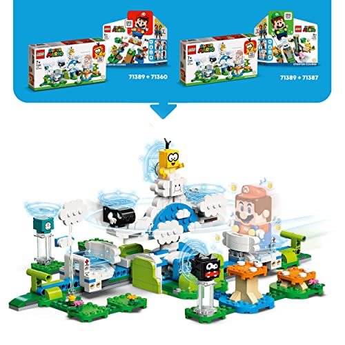 LEGO 71389 Super Mario Set de Expansión: Mundo Aéreo del Lakitu, Juguete de Construcción Coleccionable para Niños