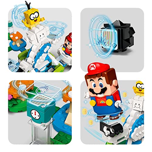 LEGO 71389 Super Mario Set de Expansión: Mundo Aéreo del Lakitu, Juguete de Construcción Coleccionable para Niños