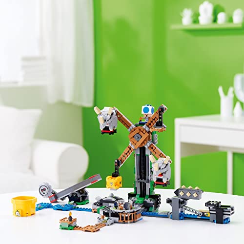 LEGO 71390 Super Mario Set de Expansión: Derribo de Los Reznors, Juguete de Construcción Coleccionable para Niños