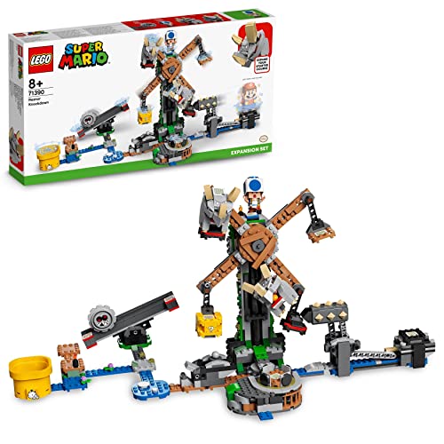 LEGO 71390 Super Mario Set de Expansión: Derribo de Los Reznors, Juguete de Construcción Coleccionable para Niños