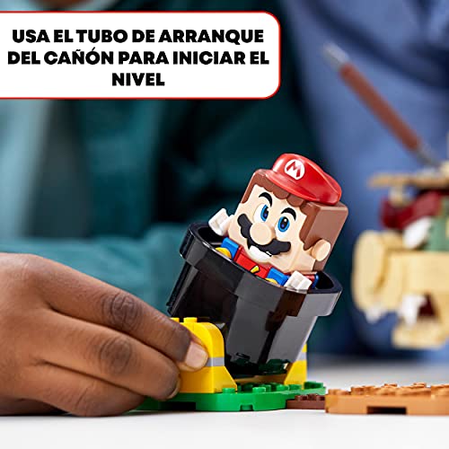 LEGO 71391 Super Mario Set de Expansión: Fortaleza Aérea de Bowser, Juguete de Construcción Coleccionable para Niños con Figuras