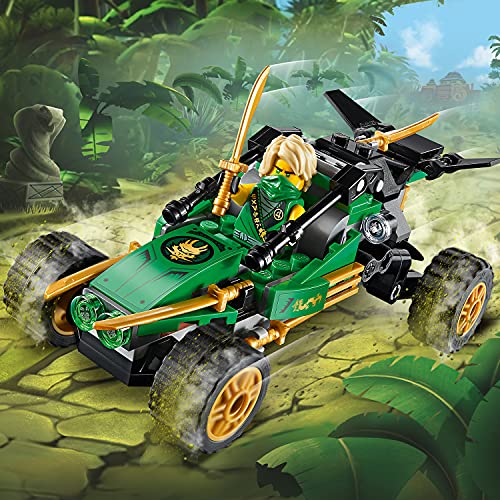 LEGO 71700 Ninjago Buggy de la Jungla, Juguete de Construcción con Figura de Acción de Ninja Lloyd con Espada Dorada