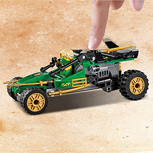 LEGO 71700 Ninjago Buggy de la Jungla, Juguete de Construcción con Figura de Acción de Ninja Lloyd con Espada Dorada