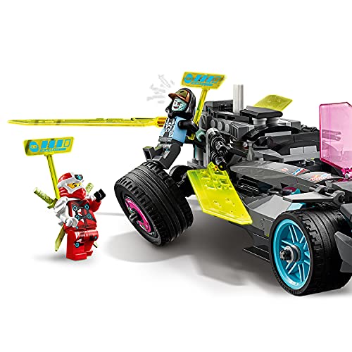 LEGO 71710 Ninjago Coche Ninja Tuneado, Juguete de Construcción de Vehículo Ninja con 4 Mini Figuras