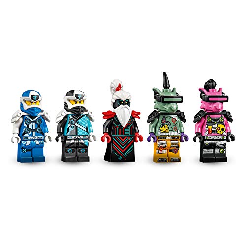 LEGO 71711 Ninjago Ciberdragón de Jay con 5 Mini Figuras: Jay Digital, NYA Digital, Unagami, Hausner y Richi