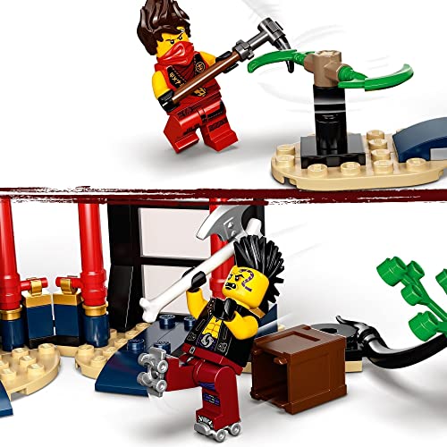 LEGO 71735 Ninjago Legacy Torneo de los Elementos Set de Construcción de Templo con Arena de Batalla y Mini Figura Dorada