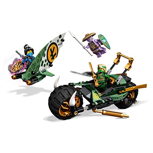 LEGO 71745 Ninjago Chopper de la Jungla de Lloyd Juguete de construcción con una Moto y Mini Figuras de Lloyd y NYA