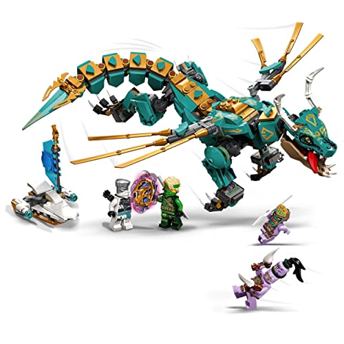 LEGO 71746 Ninjago Dragón de la Jungla, Juguete de construcción con Mini Figuras de Ninja Lloyd y Zane para Niños de +8 años