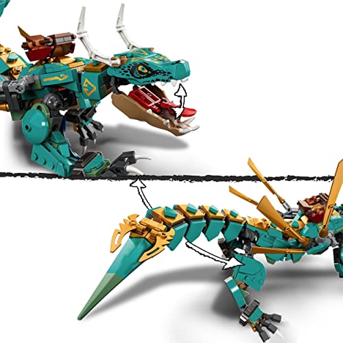 LEGO 71746 Ninjago Dragón de la Jungla, Juguete de construcción con Mini Figuras de Ninja Lloyd y Zane para Niños de +8 años