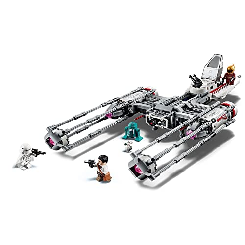 LEGO 75249 Star Wars Caza Estelar ala-Y de la Resistencia, Juguete de Construcción para niños +8 años con Mini Figuras