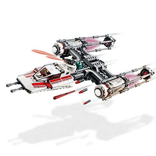 LEGO 75249 Star Wars Caza Estelar ala-Y de la Resistencia, Juguete de Construcción para niños +8 años con Mini Figuras