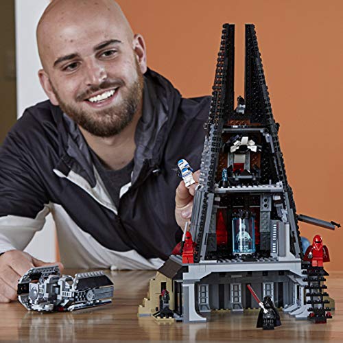 LEGO 75251 Star Wars Castillo de Darth Vader, Juguete de construcción con 5 Figuritas, Castillo y Nave Espacial Caza Tie