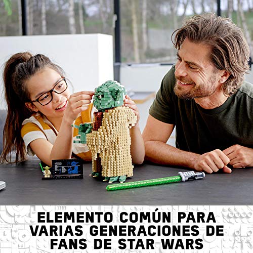 LEGO 75255 Star Wars Yoda, Set de construcción para Niños 10 años con Espada Láser, Modelo Coleccionable