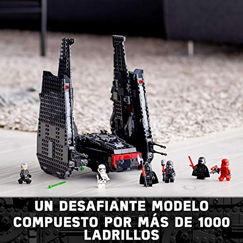 LEGO 75256 Star Wars Lanzadera de Kylo REN, Set de Construcción para Niños 10 años con 6 Mini Figuras