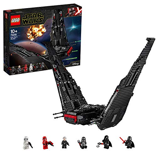 LEGO 75256 Star Wars Lanzadera de Kylo REN, Set de Construcción para Niños 10 años con 6 Mini Figuras