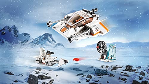 LEGO 75268 Star Wars Speeder de Nieve con Moto Speeder, Estación de Defensa y 2 Mini Figuras, Juguete de Construcción