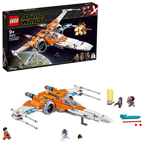 LEGO 75273 Star Wars Caza ala-X de PoE Dameron Set de Construcción de Nave Espacial con 3 Mini Figuras y R2-D2