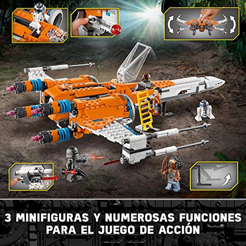 LEGO 75273 Star Wars Caza ala-X de PoE Dameron Set de Construcción de Nave Espacial con 3 Mini Figuras y R2-D2