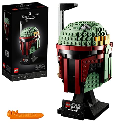 LEGO 75277 Star Wars Casco de Boba Fett Set de Construcción para Adultos Modelo de Coleccionista