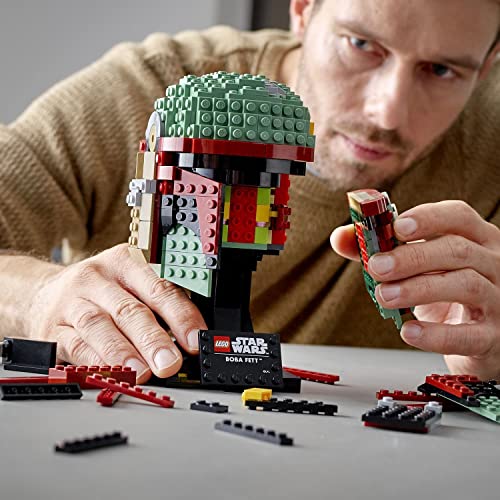 LEGO 75277 Star Wars Casco de Boba Fett Set de Construcción para Adultos Modelo de Coleccionista