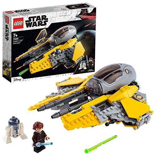 LEGO 75281 Star Wars Interceptor Jedi de Anakin, Juguete de Construcción del Vehículo con Mini Figuras de R2-D2 y Skywalker