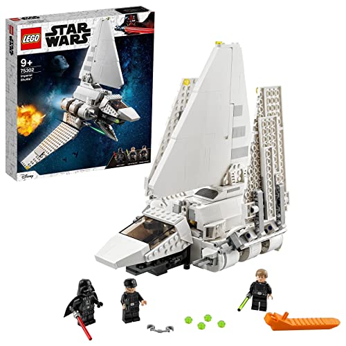 LEGO 75302 Star Wars Lanzadera Imperial Juguete de construcción con Mini Figuras de Darth Vader y Luke Skywalker