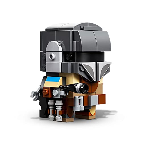 LEGO 75317 Star Wars Brick Headz El Mandaloriano y el Niño, Juguete de Construcción para Niños y Niñas +10 años