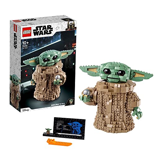 LEGO 75318 Star Wars El Niño The Mandalorian, Set de Construcción para Niños +10 años, Figura de Baby Yoda Coleccionable