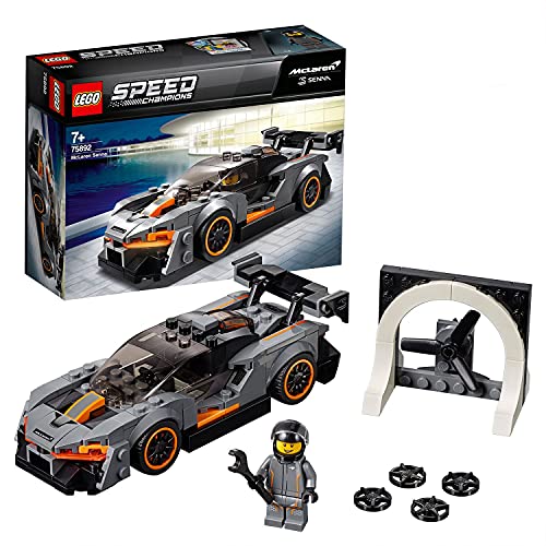 LEGO 75892 Speed Champions McLaren Senna Coche de Carreras para Construir con Mini Figura de Piloto para Niños +7 años