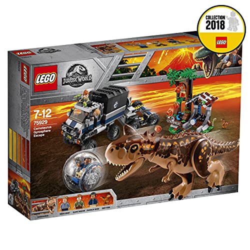 LEGO 75929 Jurassic World Huida del Carnotaurus en la girosfera