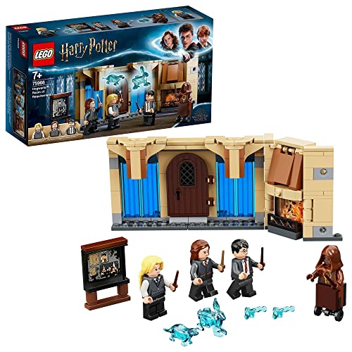 LEGO 75966 Harry Potter Sala de los Menesteres de Hogwarts, Juguete de Construcción con Figuritas, para Niños de +7 años