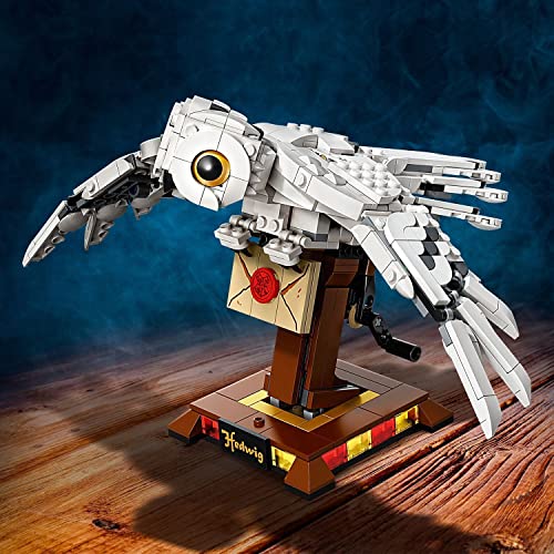 LEGO 75979 Harry Potter Hedwig Juguete de Construcción de Lechuza con Alas Móviles Modelo de Exhibición Coleccionable