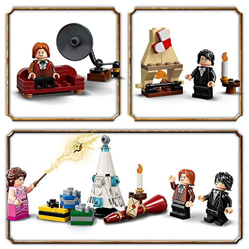 LEGO 75981 Harry Potter Calendario de Adviento Navidad 2020, Miniset de Contrucción del Baile de Navidad de Hogwarts