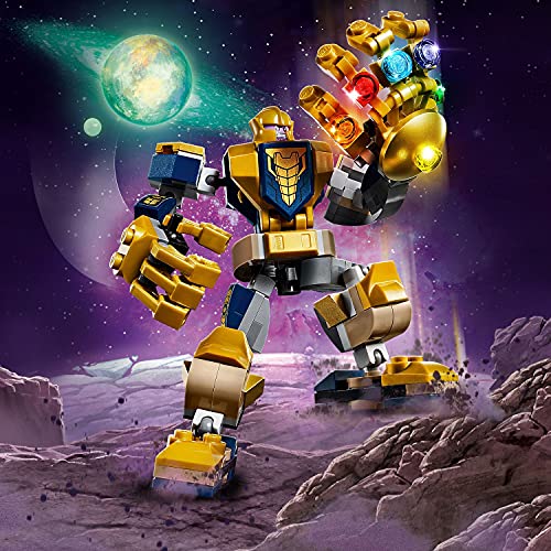 LEGO 76141 Super Heroes Armadura Robótica de Thanos Juguete de Construcción