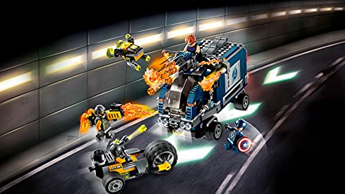 LEGO 76143 Super Heroes Vengadores: Derribo del Camión, Juguete de Construcción