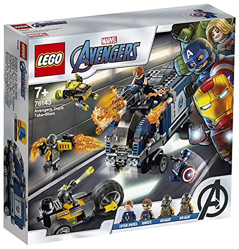 LEGO 76143 Super Heroes Vengadores: Derribo del Camión, Juguete de Construcción