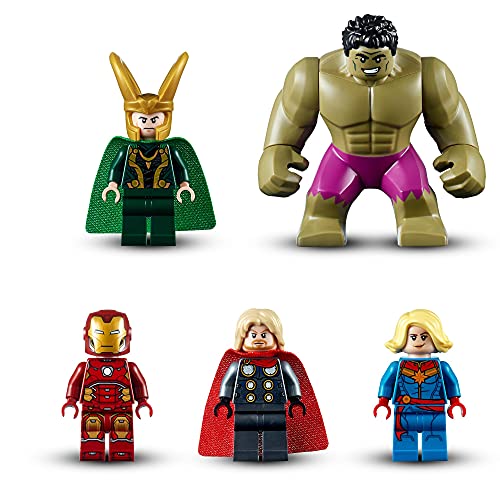 LEGO 76152 Marvel Super Heroes Vengadores: Ira de Loki Juguete de Construcción, Figura de Iron Man y Hulk