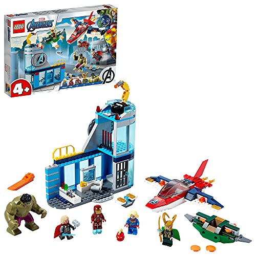 LEGO 76152 Marvel Super Heroes Vengadores: Ira de Loki Juguete de Construcción, Figura de Iron Man y Hulk