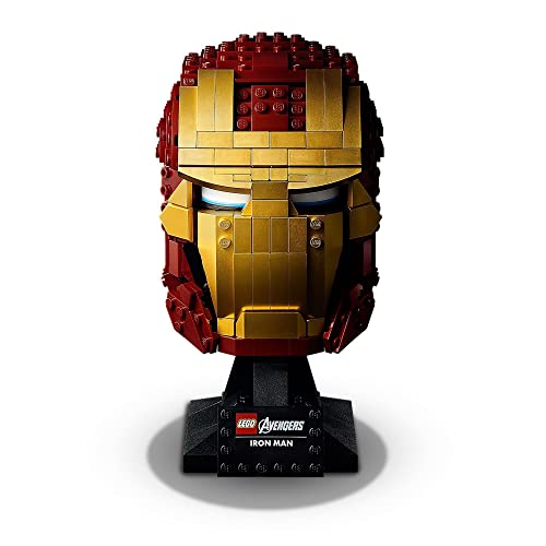 LEGO 76165 Marvel Vengadores El Casco de Iron Man Set de Construcción para Adultos Modelo de Coleccionista, Idea de Regalo