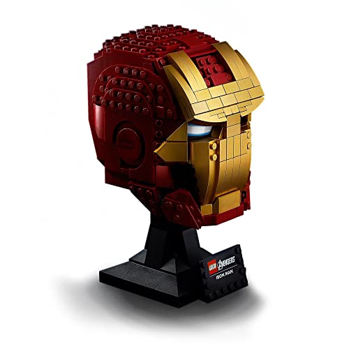 LEGO 76165 Marvel Vengadores El Casco de Iron Man Set de Construcción para Adultos Modelo de Coleccionista, Idea de Regalo