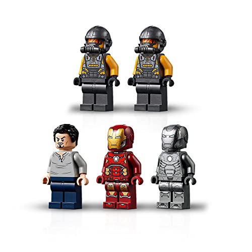 LEGO 76167 Marvel Avengers Super Heroes Armería de Iron Man, Juguete de Construcción de Vengadores con Mini Figura de Tony Stark