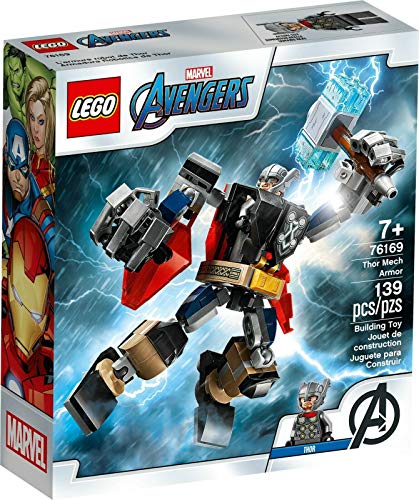 Lego 76168 Capitán América Mech Armour + 76169 Thor Mech Armour + 76171 Miles Morales Mech Armour