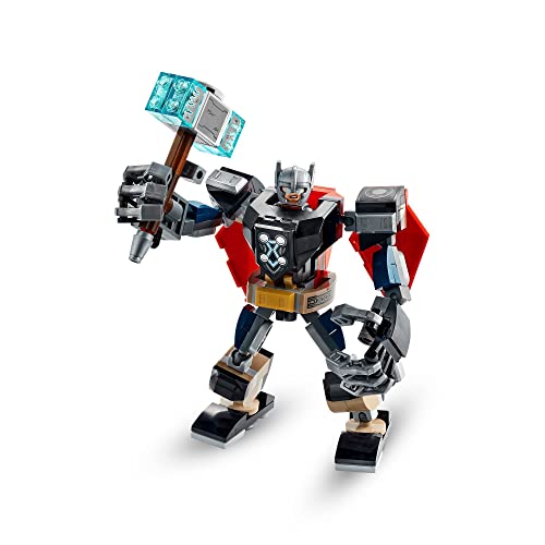 LEGO 76169 Super Heroes Marvel Vengadores Classic Armadura Robótica de Thor, Figura de Acción de Juguete para Niños a Partir de 7 Años