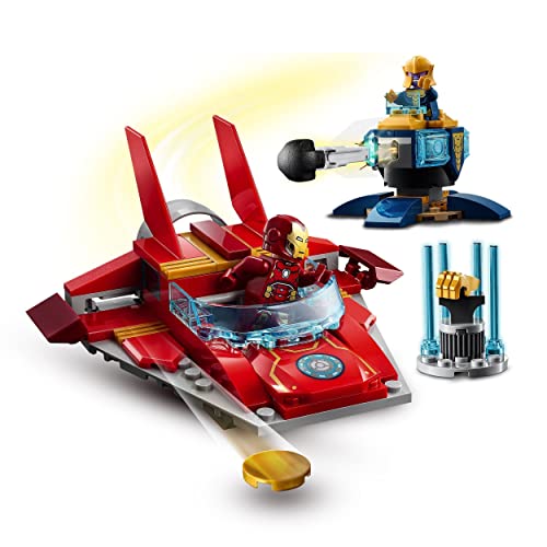 LEGO 76170 Marvel Avengers Iron Man vs. Thanos Juguete de construcción con Mini Figuras de Superhéroes para Niños +4 años