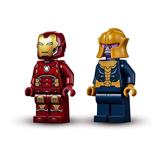 LEGO 76170 Marvel Avengers Iron Man vs. Thanos Juguete de construcción con Mini Figuras de Superhéroes para Niños +4 años